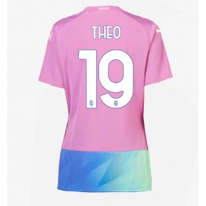 AC Milan Theo Hernandez #19 Rezervni Dres za Ženska 2023-24 Kratak Rukavima